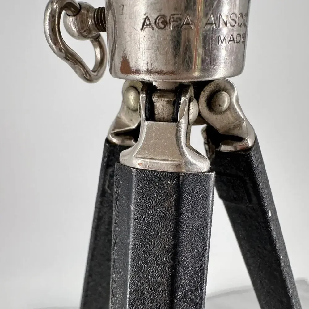 Vintage Agfa Ansco Adjustable Camera Tripod Made in USA 50″ Extendable Ball Head